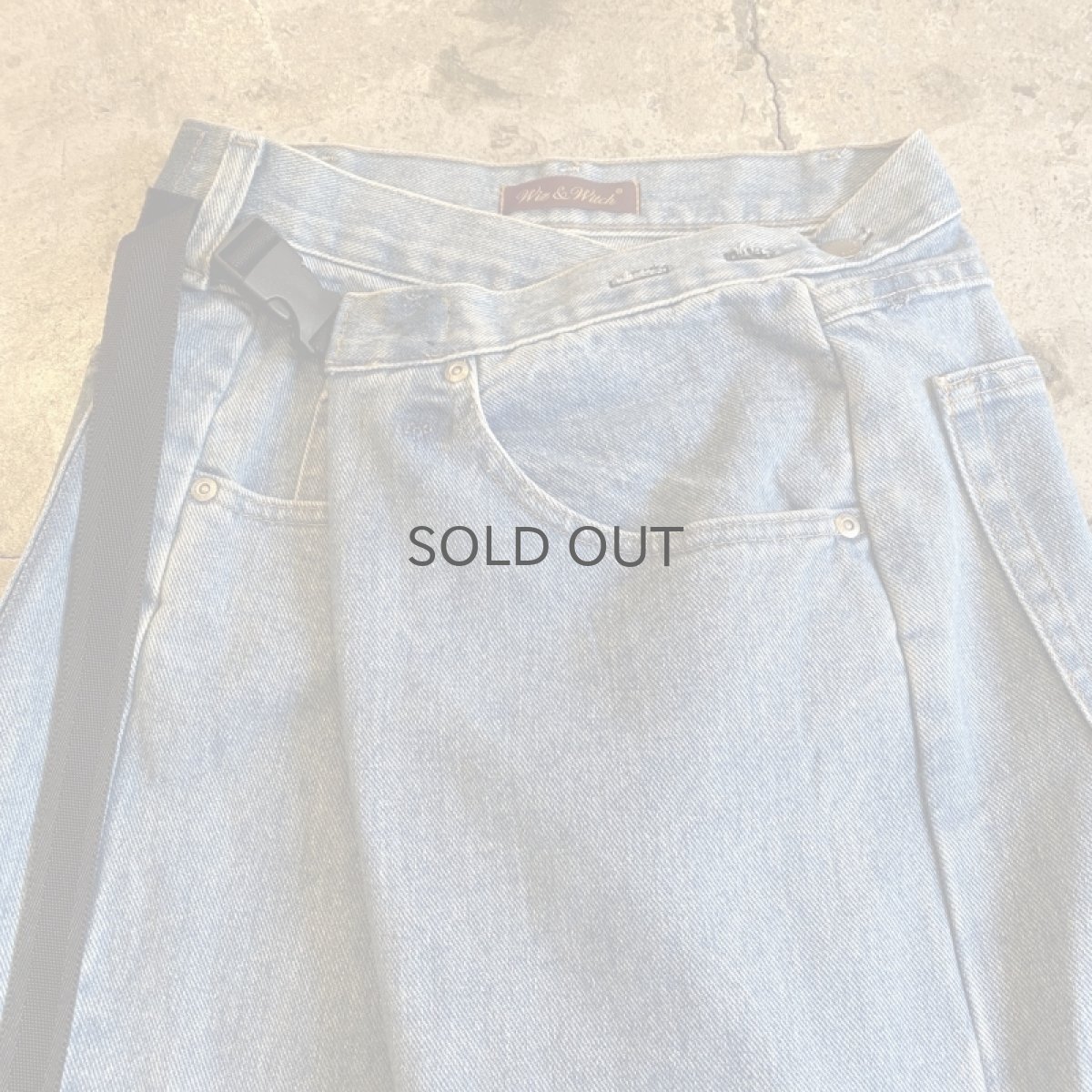 画像4: 【Wiz&Witch】"WEIRD" WRAP FUTURE DENIM PANTS / OS (4)