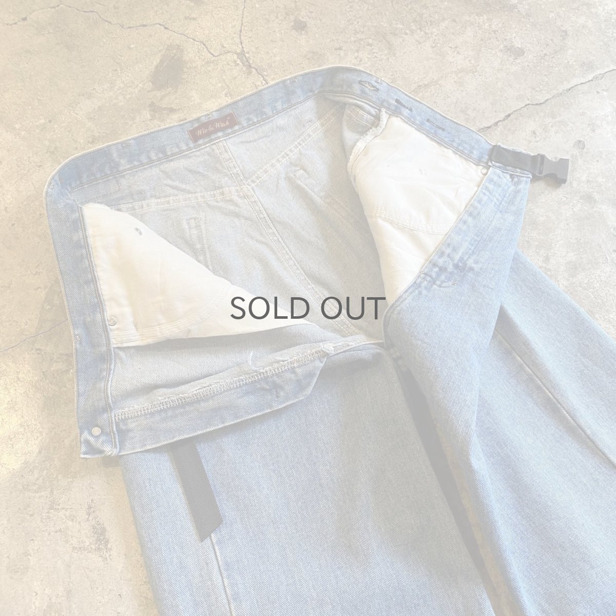 画像8: 【Wiz&Witch】"WEIRD" WRAP FUTURE DENIM PANTS / OS (8)