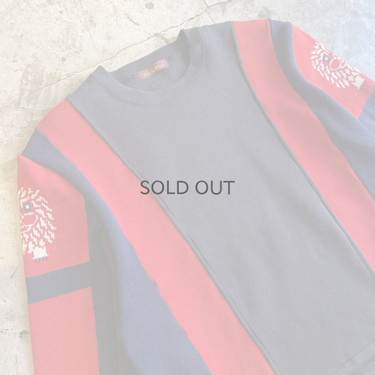 画像3: 【Wiz&Witch】"UNITED" TWO FACE KNIT SWEATER / OS (3)