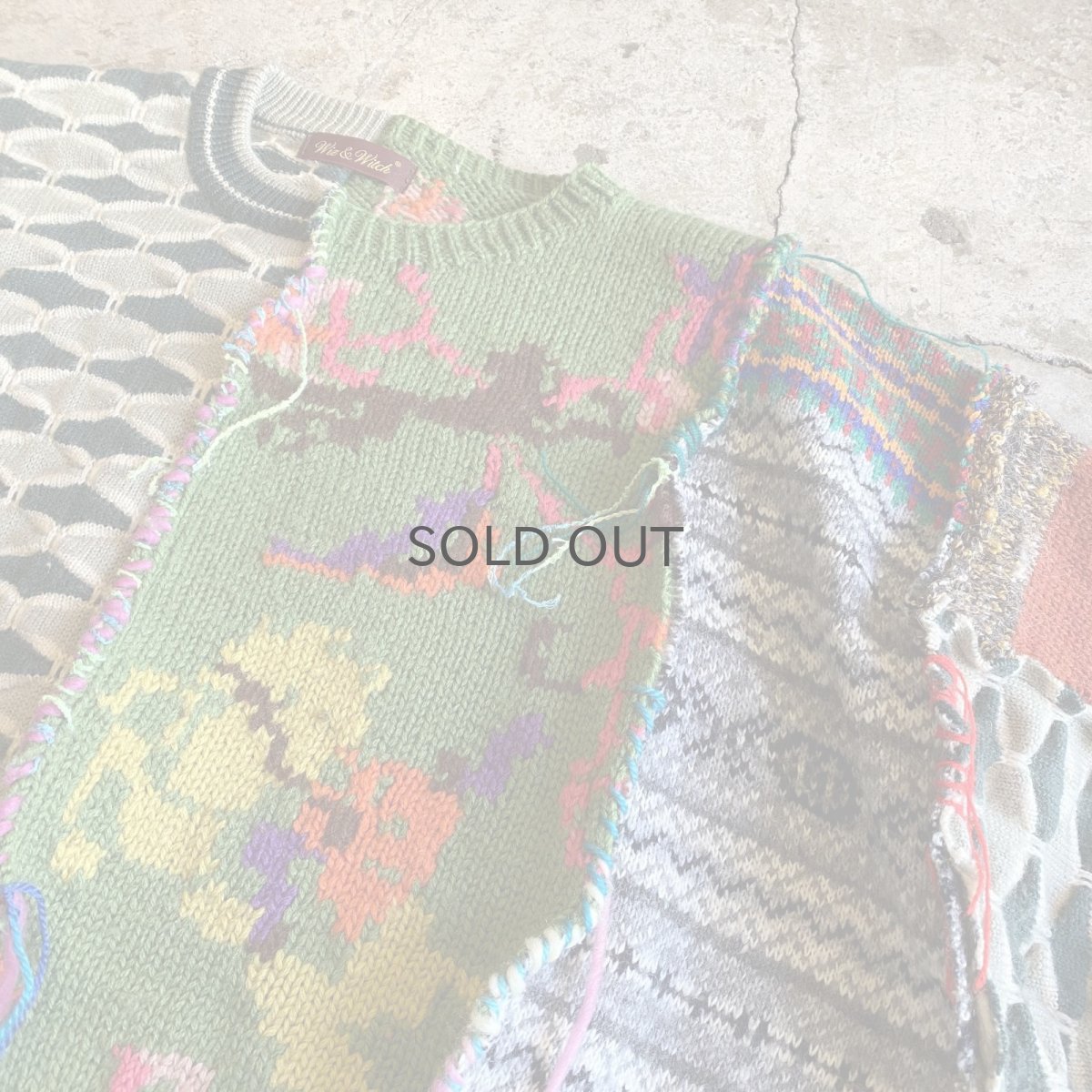 画像5: 【Wiz&Witch】"UNITED" DECORATIVE KNIT / OS (5)