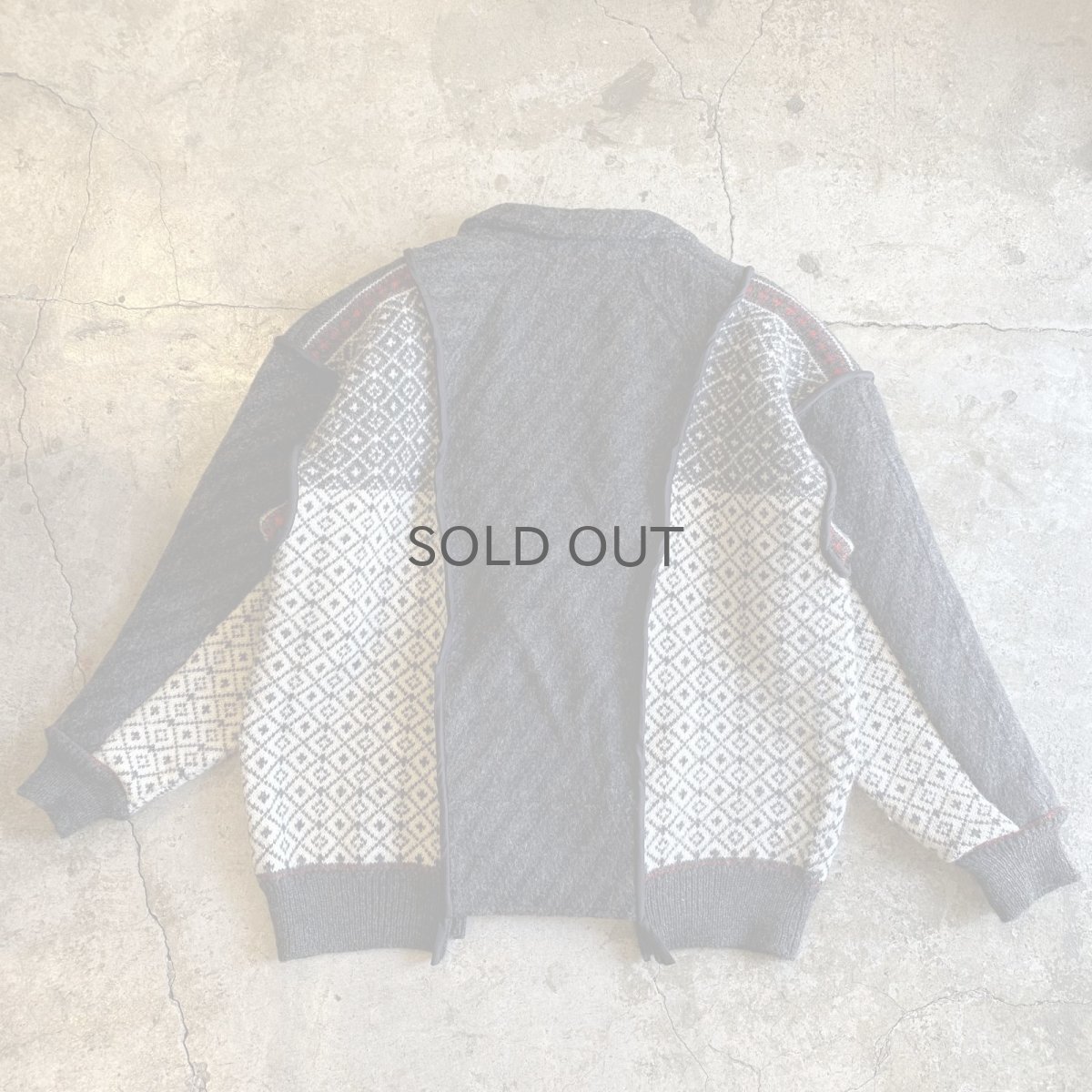 画像2: 【Wiz&Witch】"UNITED" NORDIC KNIT WOOL TAYLOR JACKET / OS (2)