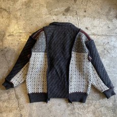 画像2: 【Wiz&Witch】"UNITED" NORDIC KNIT WOOL TAYLOR JACKET / OS (2)