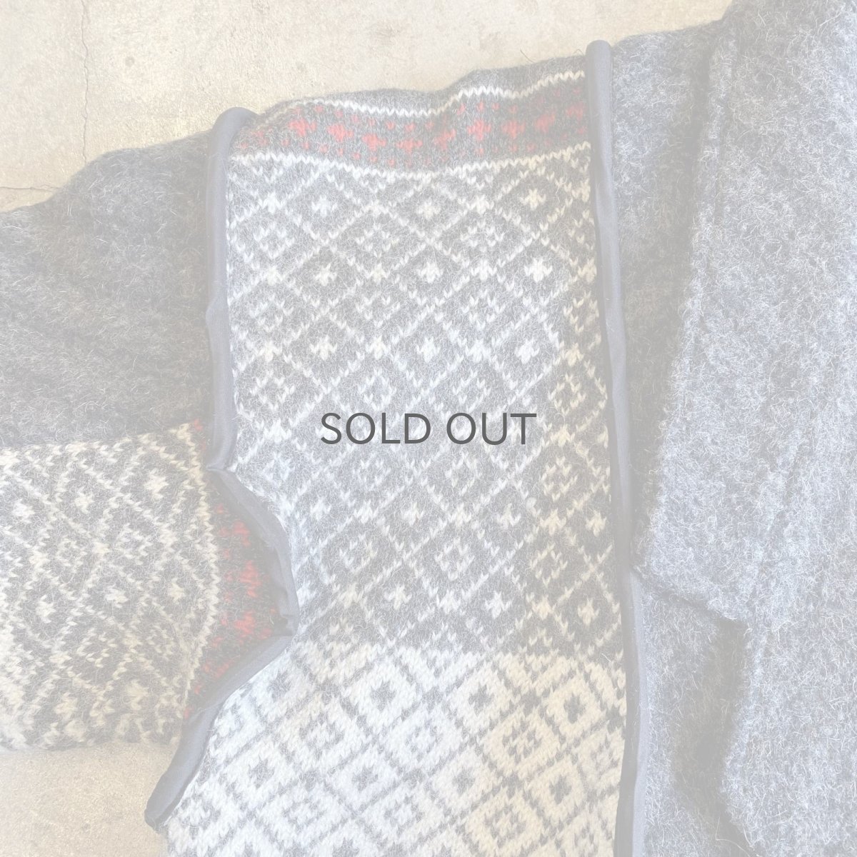 画像9: 【Wiz&Witch】"UNITED" NORDIC KNIT WOOL TAYLOR JACKET / OS (9)