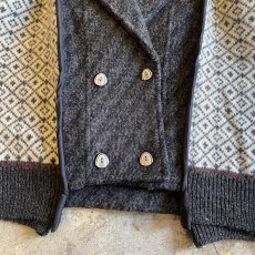 画像4: 【Wiz&Witch】"UNITED" NORDIC KNIT WOOL TAYLOR JACKET / OS (4)