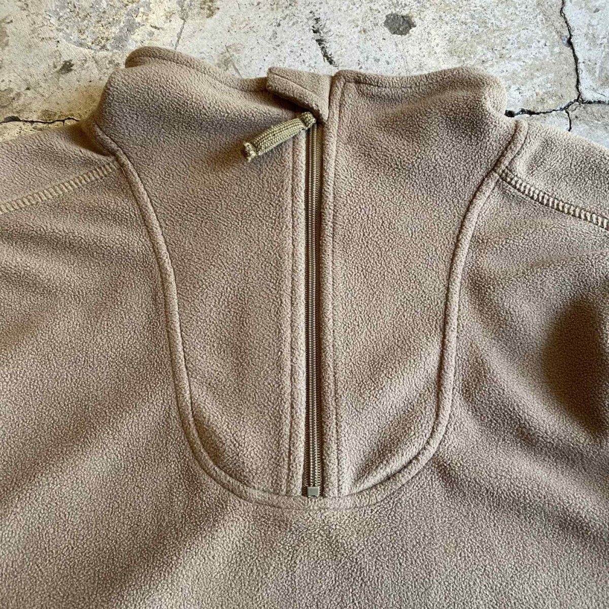 画像4: FREECE HALF ZIP UP THUMBHOLE DESIGN L/S TOPS / Ladies L (4)