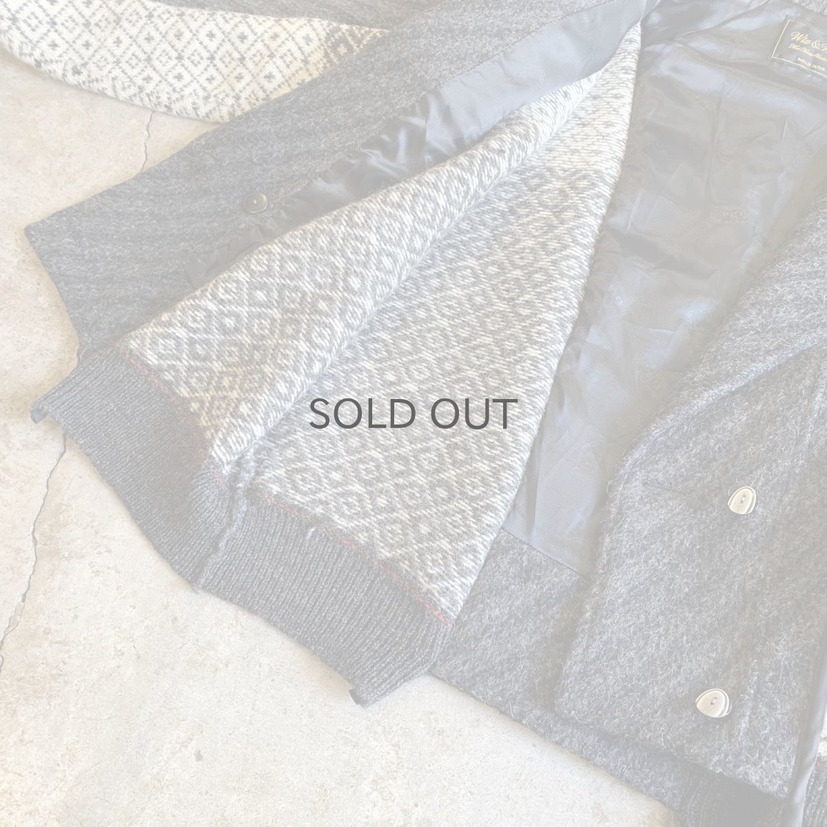 画像6: 【Wiz&Witch】"UNITED" NORDIC KNIT WOOL TAYLOR JACKET / OS (6)