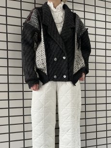 画像13: 【Wiz&Witch】"UNITED" NORDIC KNIT WOOL TAYLOR JACKET / OS (13)