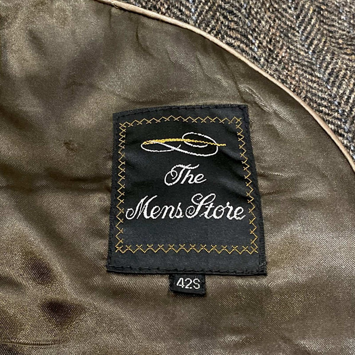 画像11: HERRINGBONE PATTERN WOOL TAILORED JACKET / Mens M~L / MADE IN TAIWAN (11)