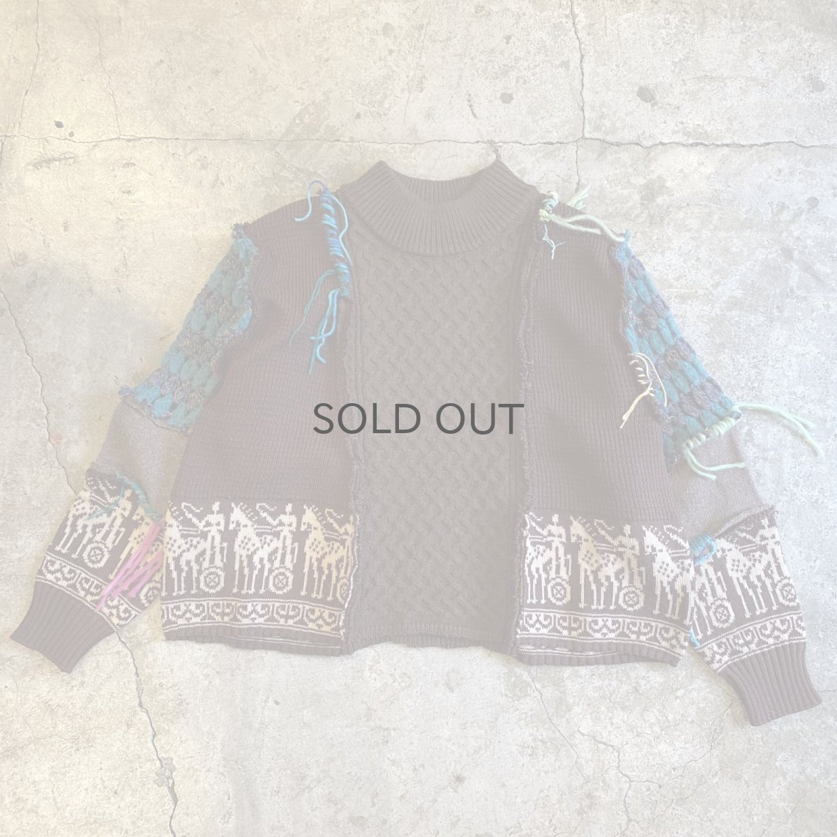 画像2: 【Wiz&Witch】"UNITED" DECORATIVE KNIT / OS (2)