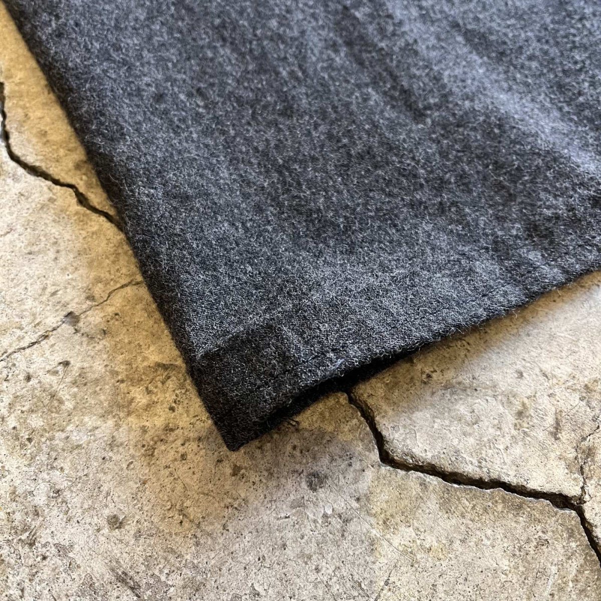 画像3: 【DKNY】GREY COLOR WOOL SUSPENDER DESIGN SLACKS PANTS / W32 (3)