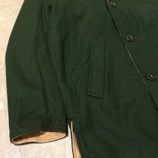 画像12: REVERSIBLE SHAWL COLLAR MIDDLE COAT / Mens L / MADE IN ENGLAND (12)