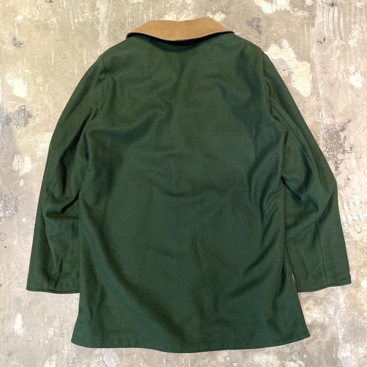 画像4: REVERSIBLE SHAWL COLLAR MIDDLE COAT / Mens L / MADE IN ENGLAND (4)