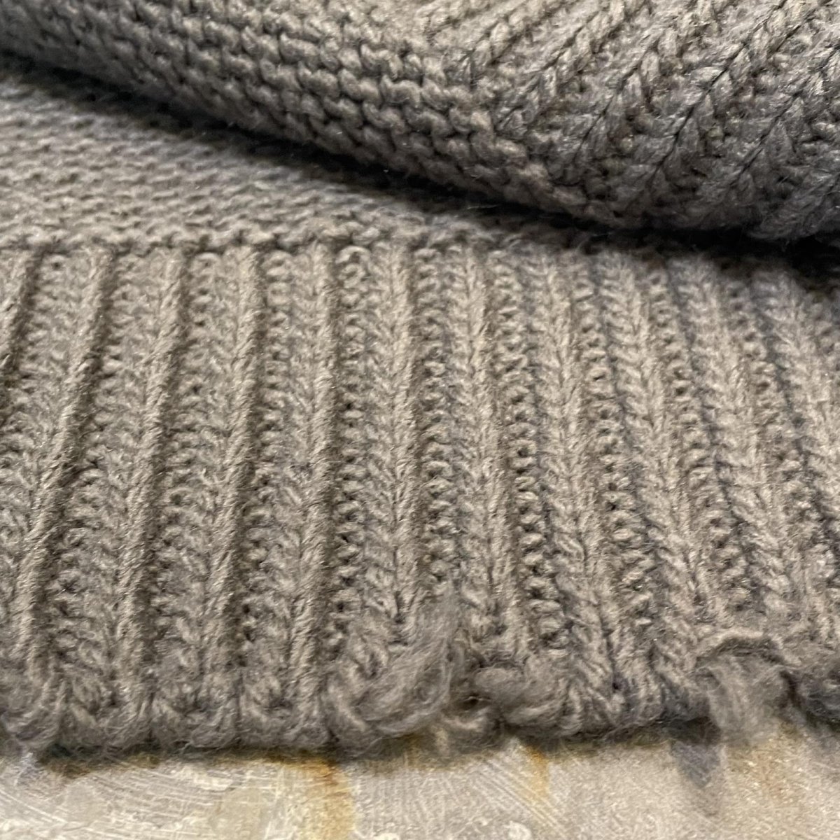 画像9: SLEEVE GIMMICK NO COLLAR DAMAGE KNIT CARDIGAN / Mens XL (9)