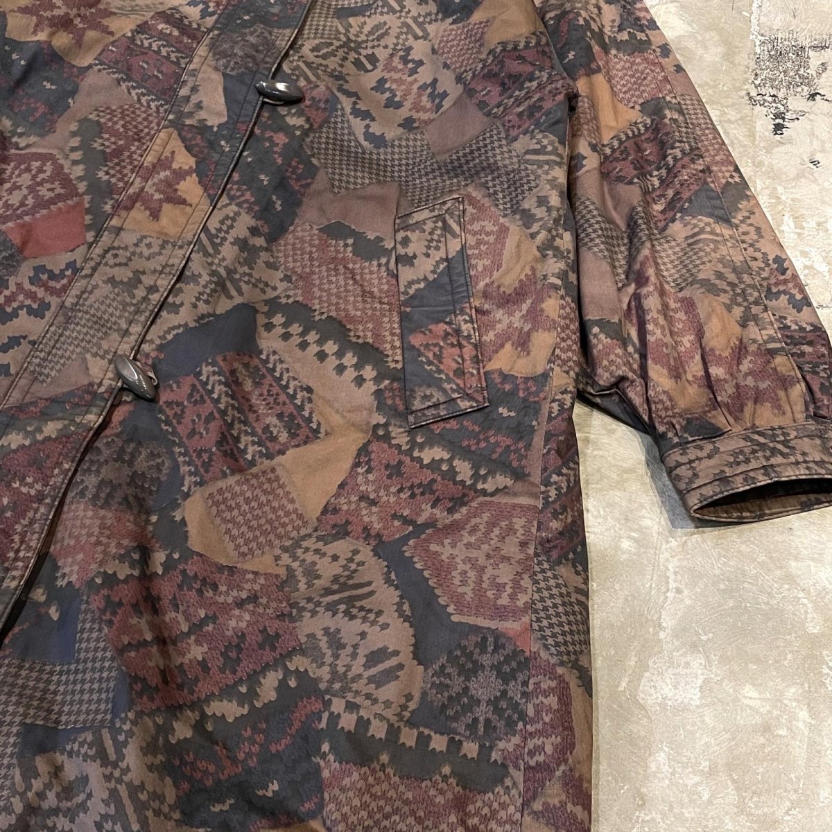 画像6: ALL OVER PATTERN HOODIE COAT / Mens L (6)