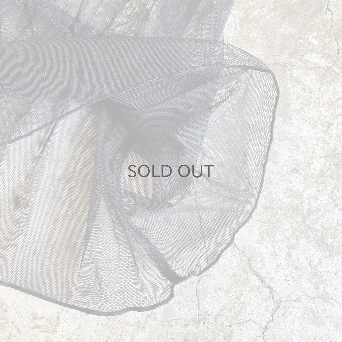 画像5: BLACK COLOR TIERED DESIGN TULLE LONG ONE PIECE / Ladies M (5)