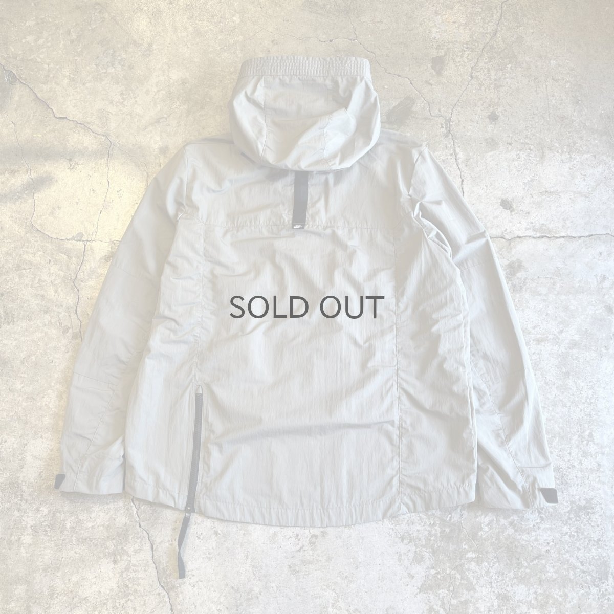 画像2: 【NIKE】FRONT POCKET DESIGN ANORAK HOODIE L/S TOPS / Ladies L (2)