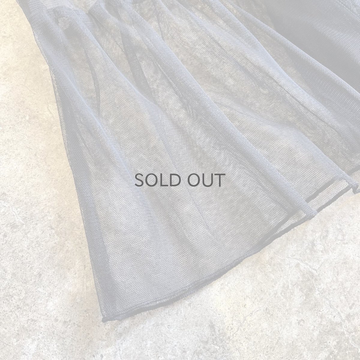 画像3: BLACK COLOR TIERED DESIGN TULLE LONG ONE PIECE / Ladies M (3)