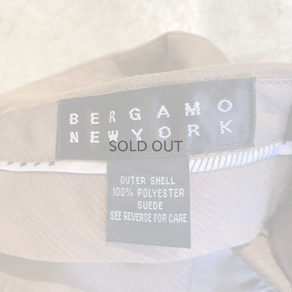 画像10: FAUX SUEDE LEATHER 2 TUCK DESIGN SLACKS HALF PANTS / W29 (10)