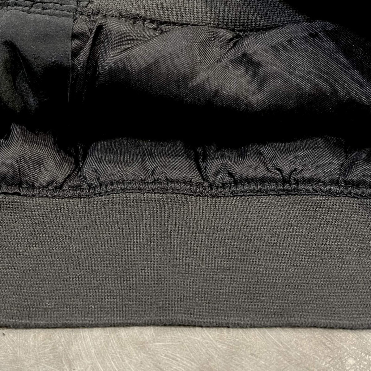 画像8: OLD BLACK COLOR SILK BLOUSON / Mens L (8)