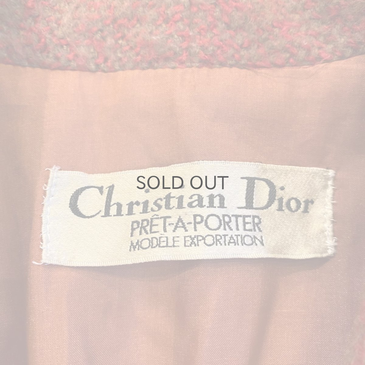 画像11: OLD【Chrirtian Dior】COLOR TWEED DESIGN JACKET / Ladies M (11)