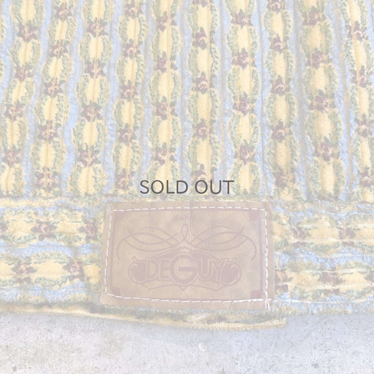 画像9: OLD ALL OVER PATTERN DESIGN CORDUROY JACKET / Ladies L / MADE IN FRANCE (9)