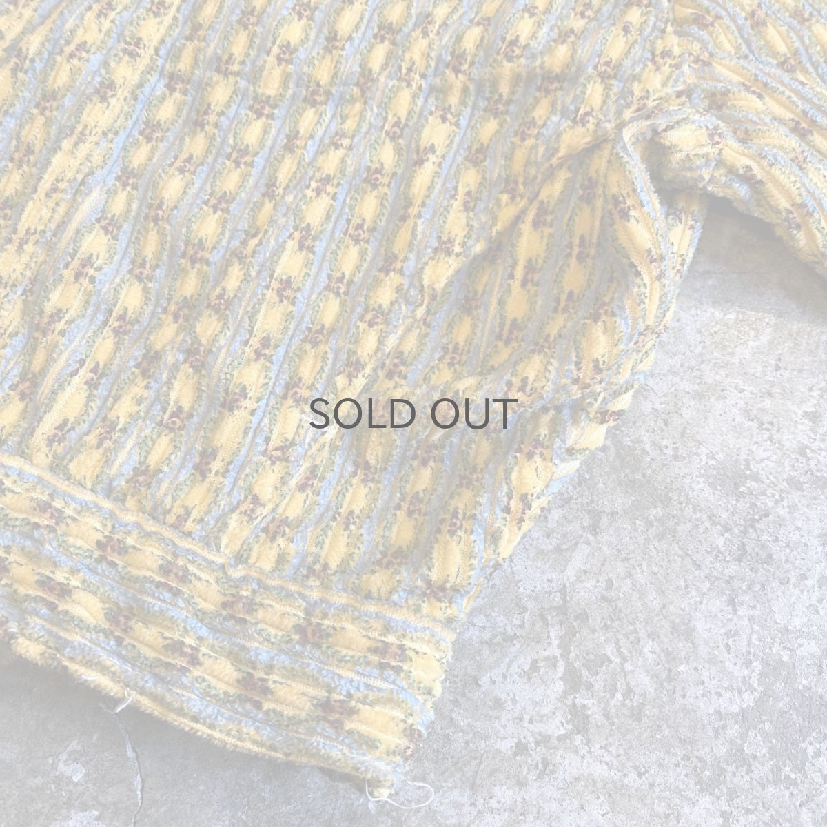 画像7: OLD ALL OVER PATTERN DESIGN CORDUROY JACKET / Ladies L / MADE IN FRANCE (7)