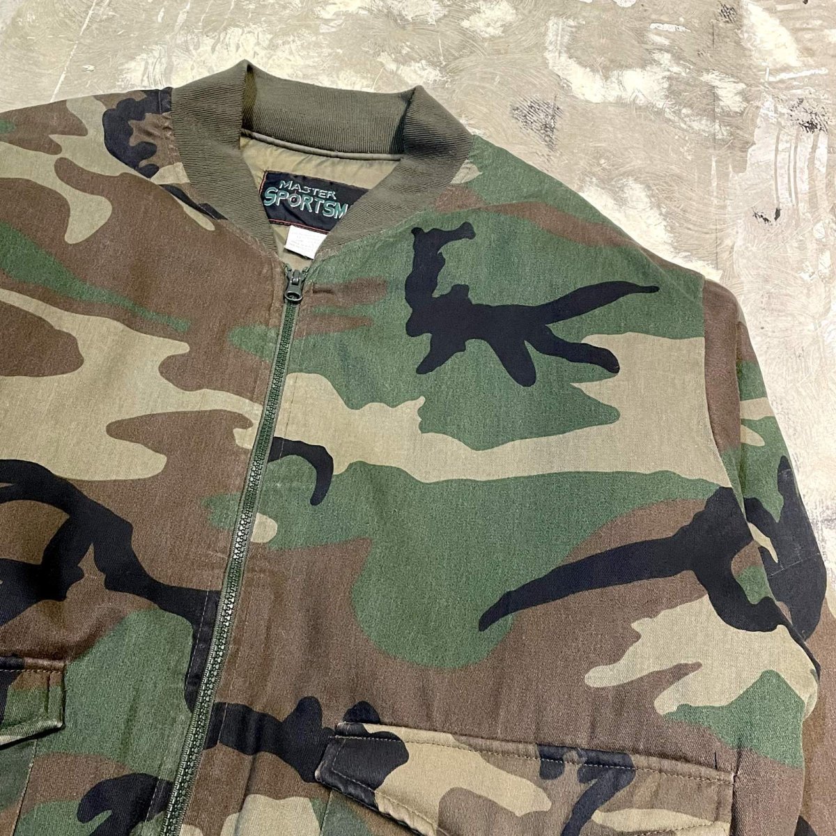 画像4: CAMOUFLAGE PATTERN BOMBER JACKET / Mens XL (4)