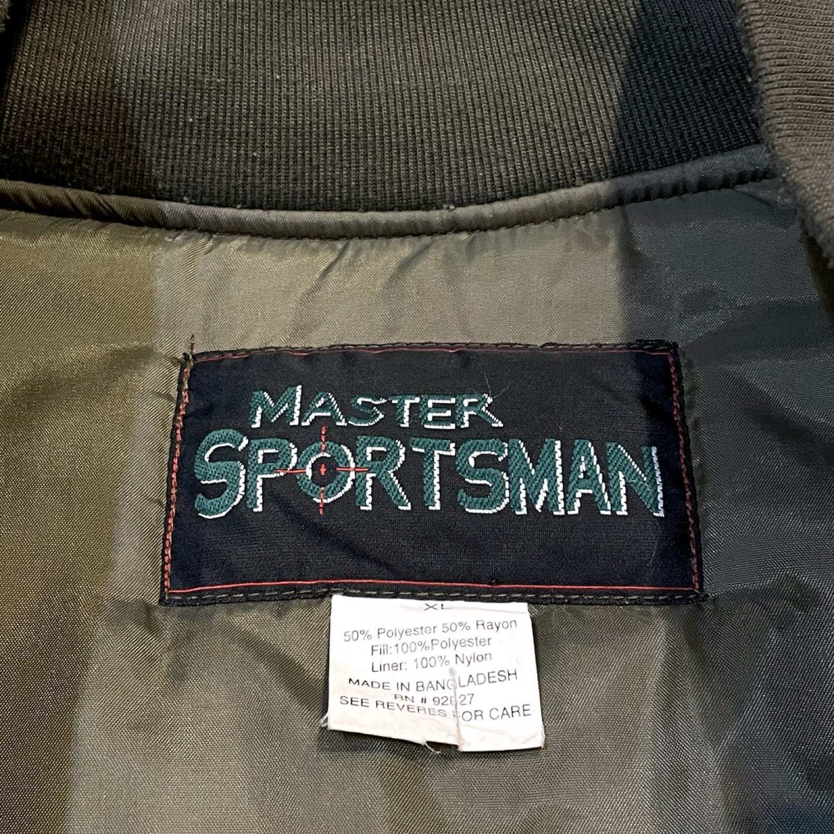 画像12: CAMOUFLAGE PATTERN BOMBER JACKET / Mens XL (12)