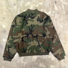 画像2: CAMOUFLAGE PATTERN BOMBER JACKET / Mens XL (2)
