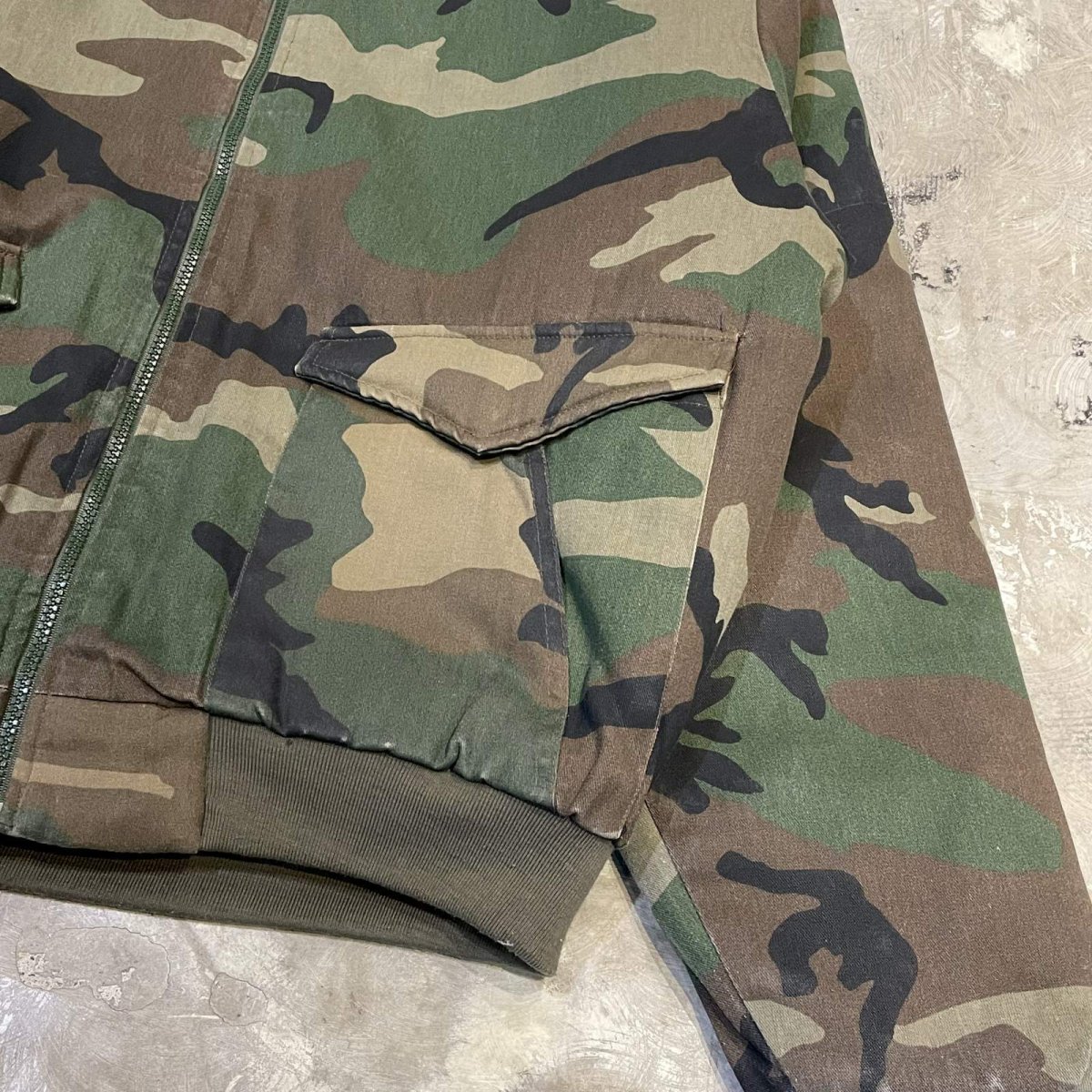 画像6: CAMOUFLAGE PATTERN BOMBER JACKET / Mens XL (6)