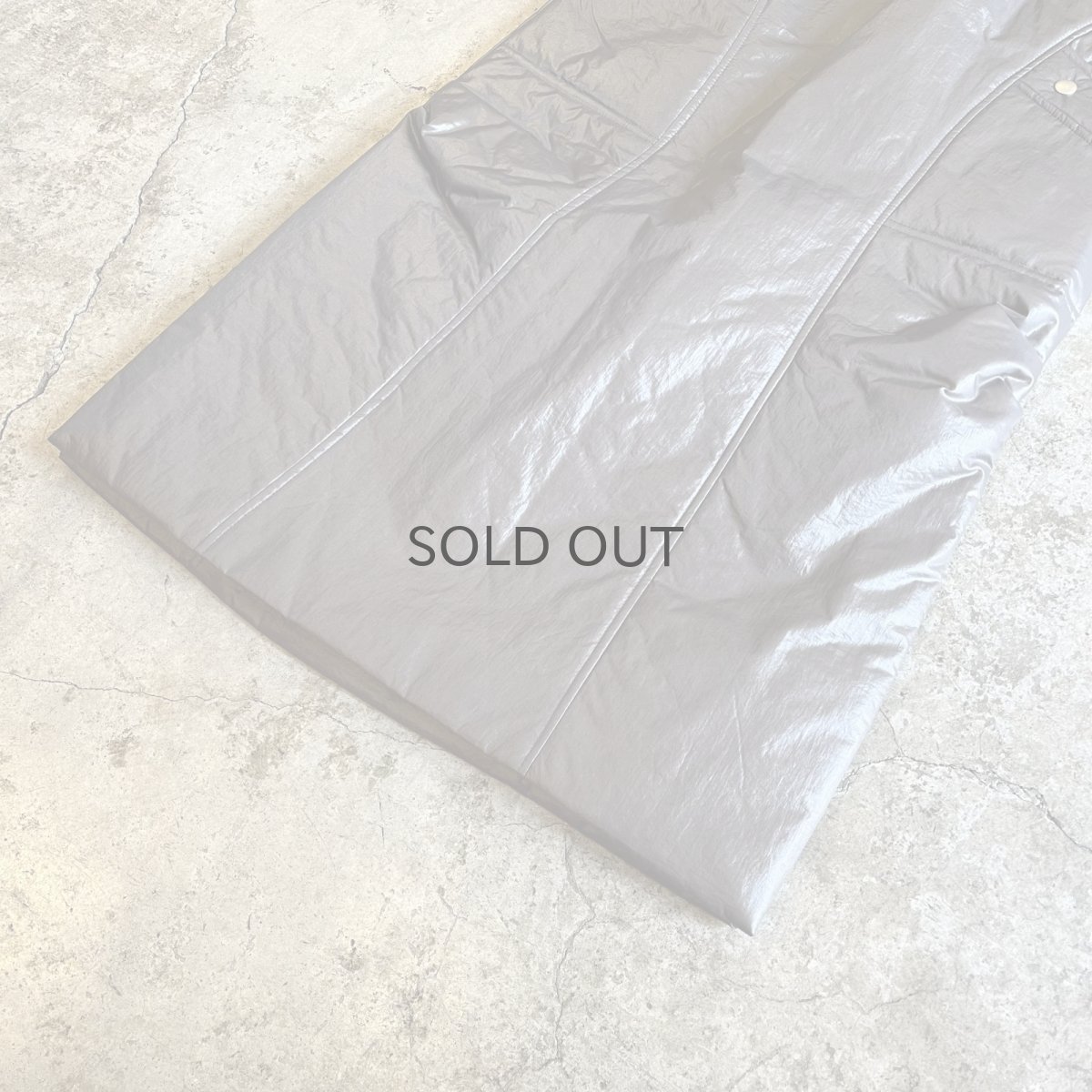 画像4: DOUBLE POCKET DESIGN SIDE SLIT QUILTING SKIRT / W23~W31 (4)