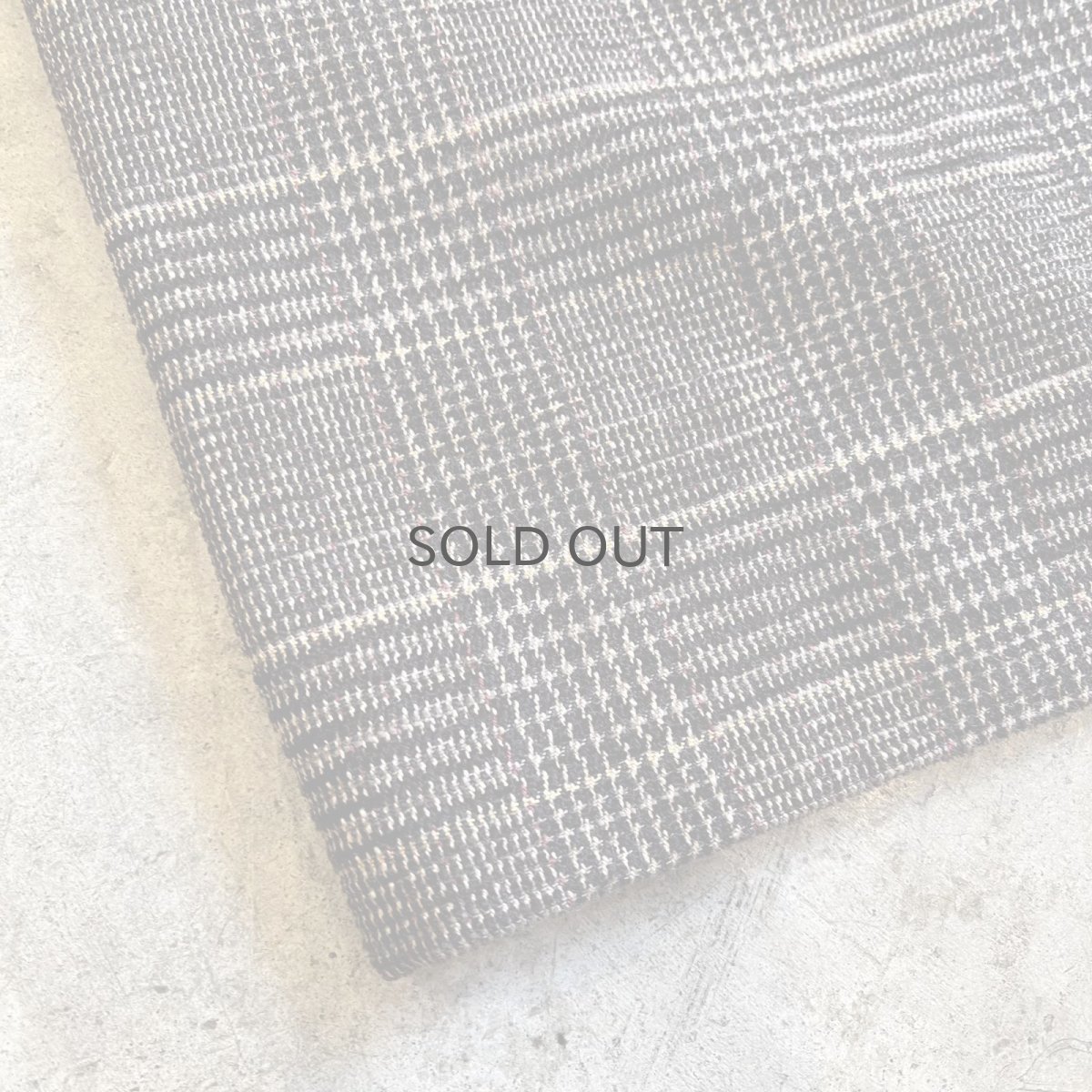 画像3: BROWN COLOR 1 TUCK DESIGN GLEN CHECK PATTERN SLACKS PANTS / W28 (3)