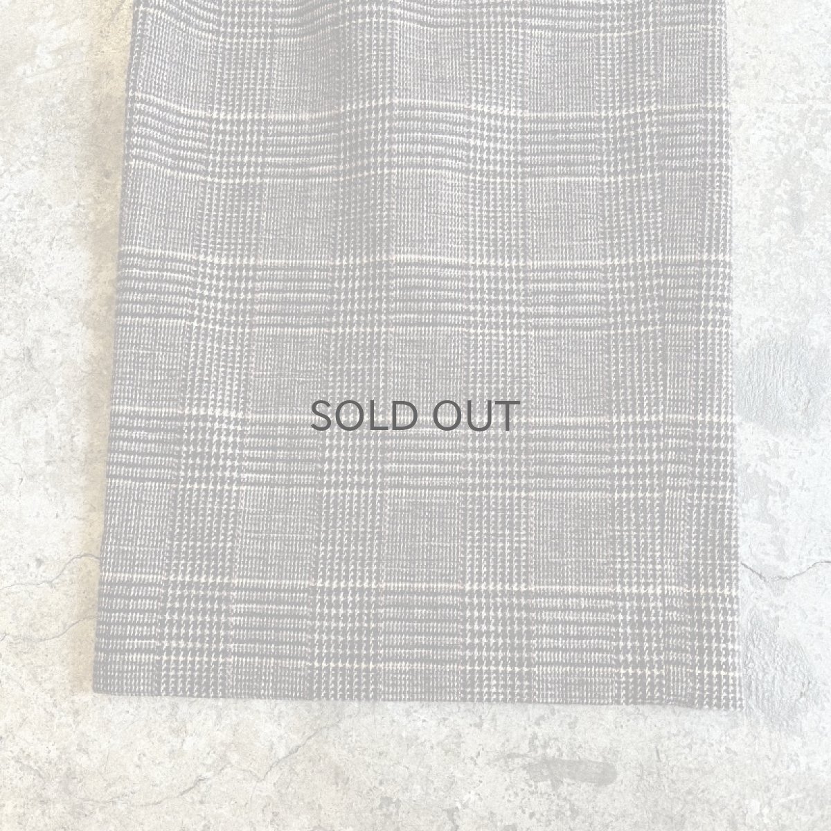 画像5: BROWN COLOR 1 TUCK DESIGN GLEN CHECK PATTERN SLACKS PANTS / W28 (5)