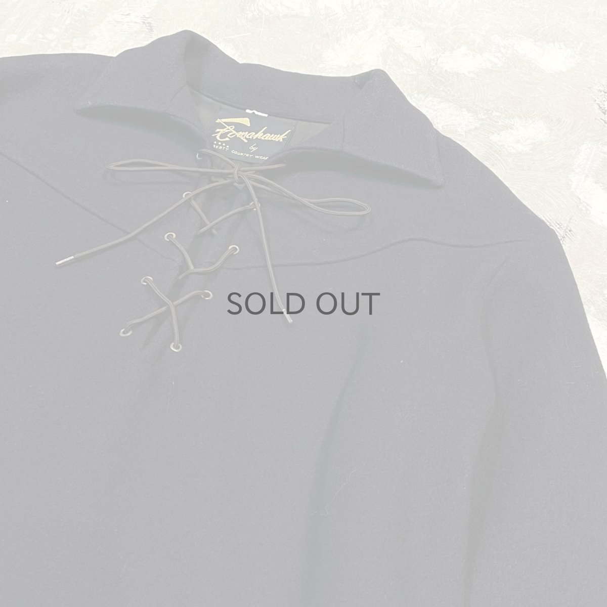 画像4: 60's WESTERNSTYLE LACE UP WOOL JACKET / Mens L (4)