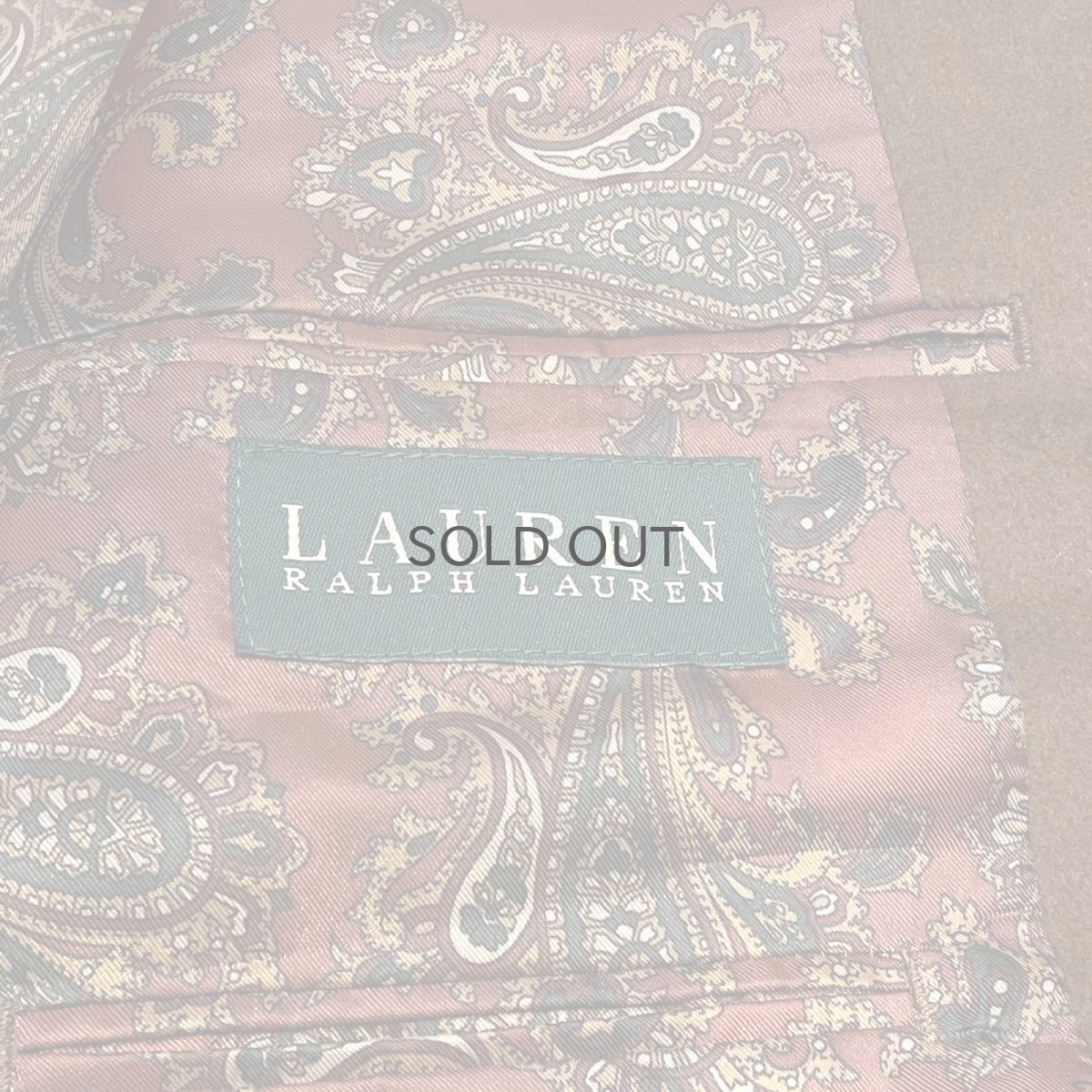 画像11: 【LAUREN BY RALPH LAUREN】CASHMERE MIX BROUN TAILORED JACKET / Mens L (11)