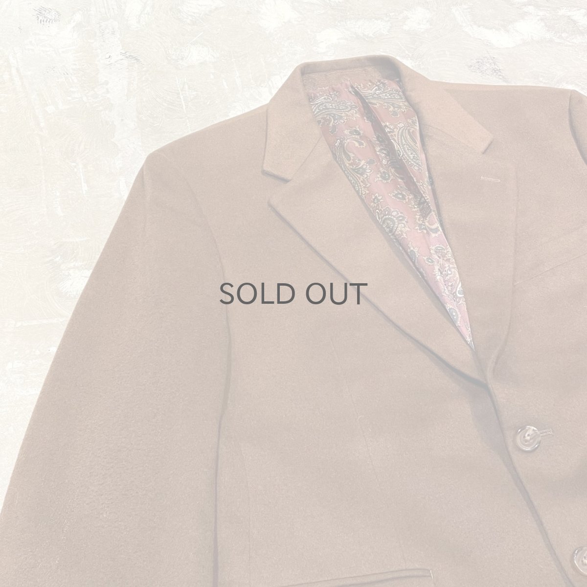 画像3: 【LAUREN BY RALPH LAUREN】CASHMERE MIX BROUN TAILORED JACKET / Mens L (3)