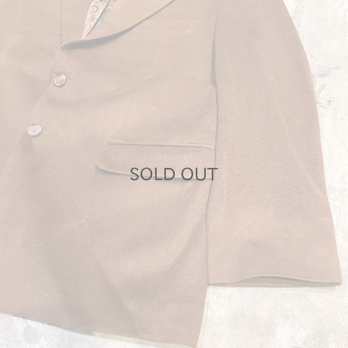 画像6: 【LAUREN BY RALPH LAUREN】CASHMERE MIX BROUN TAILORED JACKET / Mens L (6)