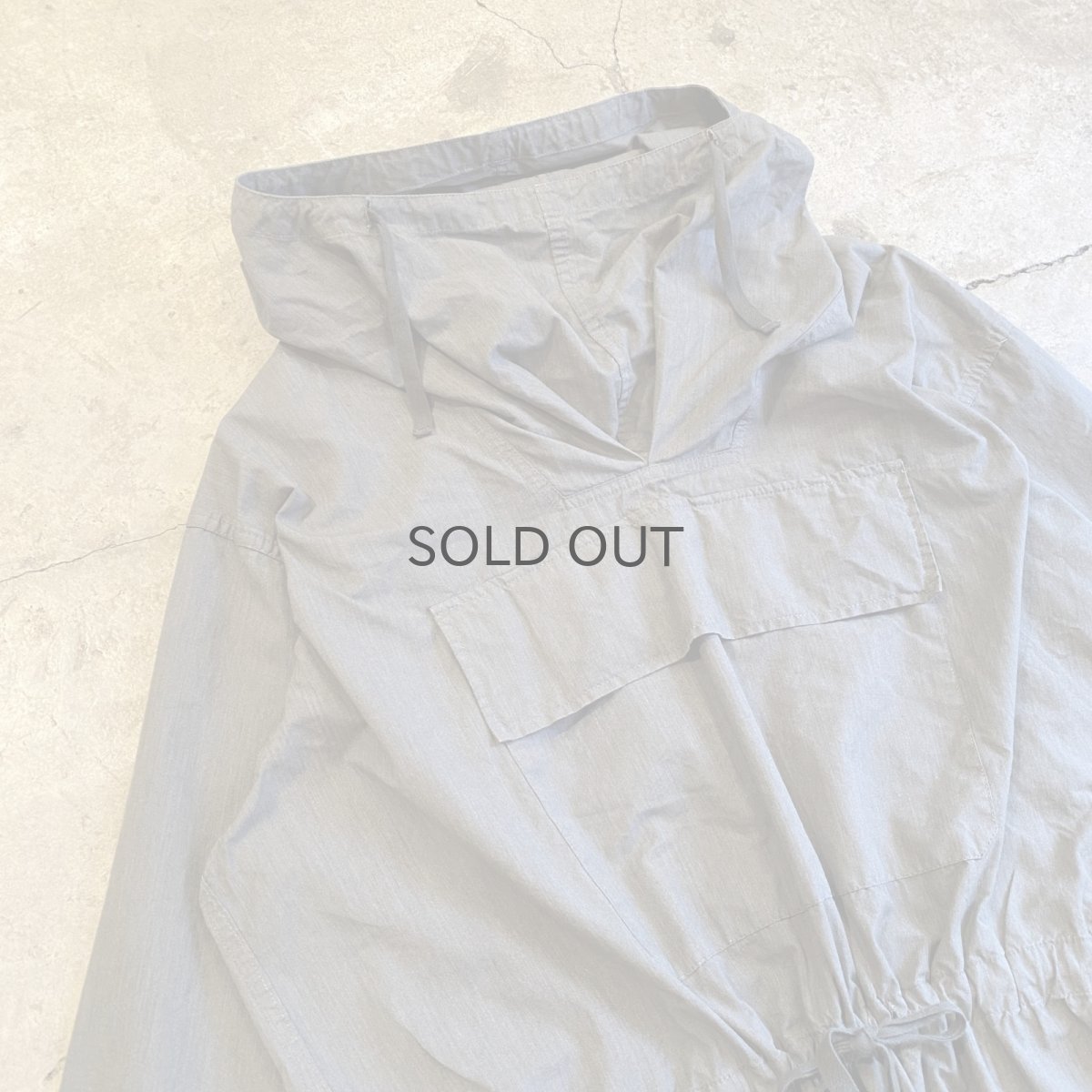 画像3: MILITARY FRONT POCKET DESIGN ANORAK HOODIE L/S TOPS / Ladies L (3)