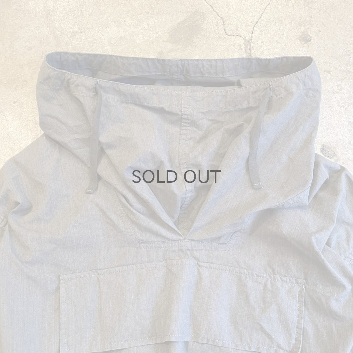 画像4: MILITARY FRONT POCKET DESIGN ANORAK HOODIE L/S TOPS / Ladies L (4)