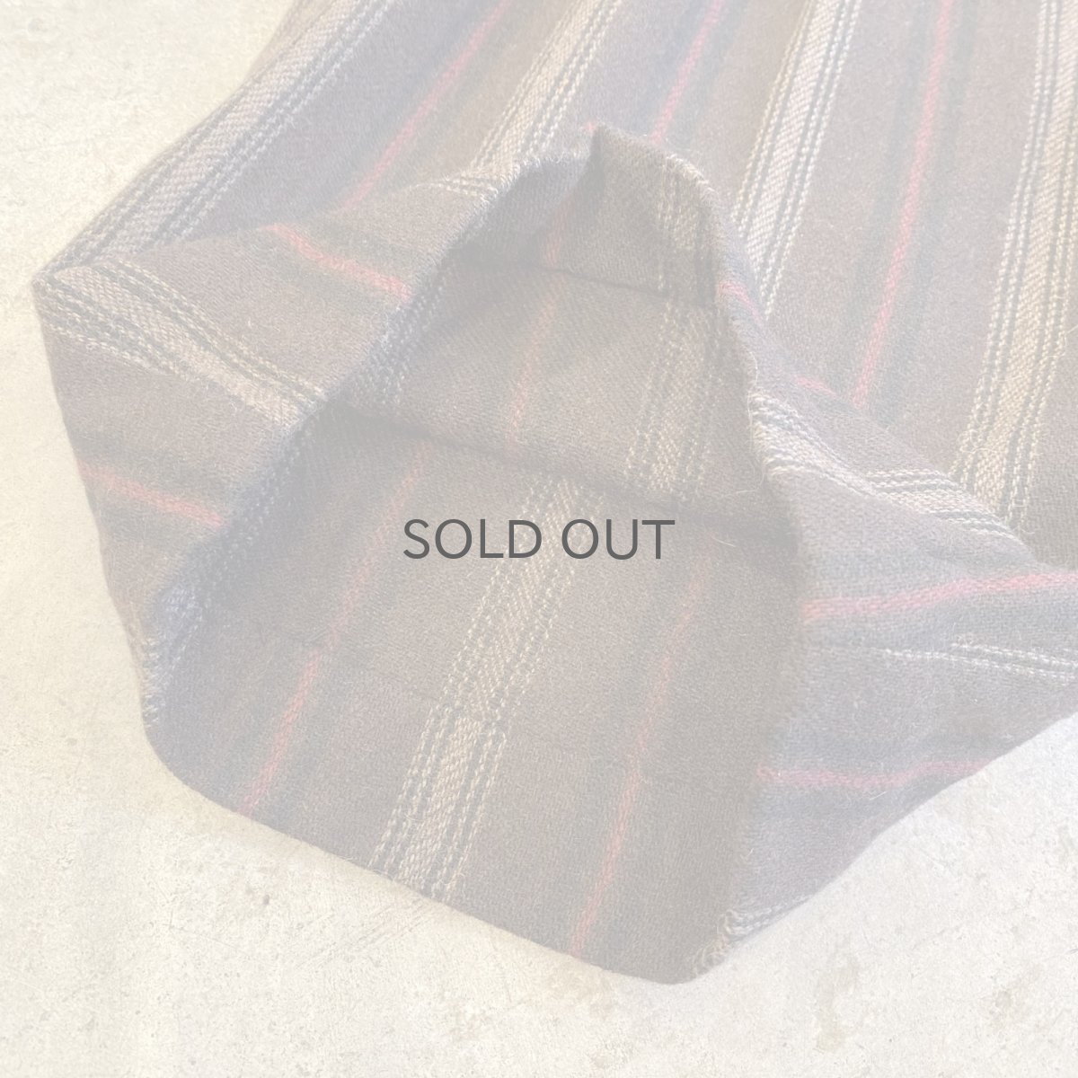 画像9: IVY STRIPE DESIGN WOOL SLACKS HALF PANTS / W28 (9)