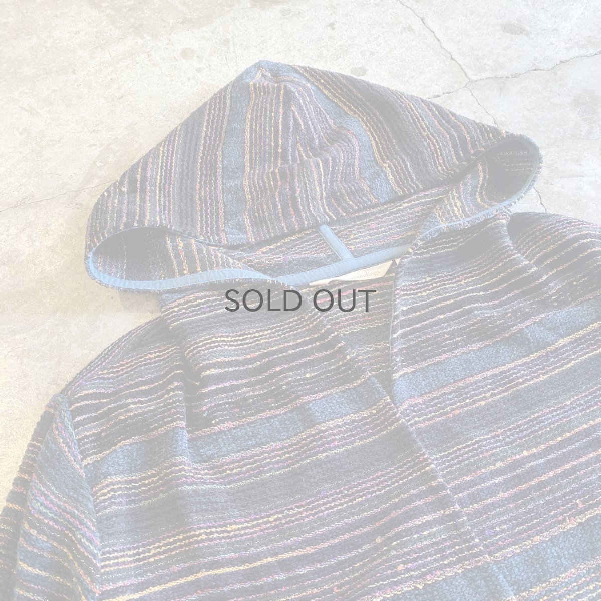 画像3: MULTI BODER COLOR SHORT HOODIE / Ladies M (3)