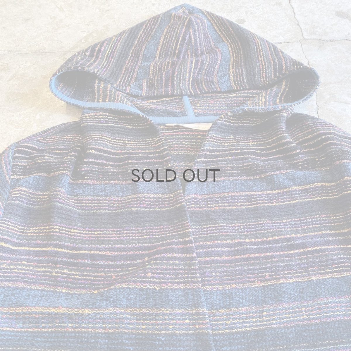 画像4: MULTI BODER COLOR SHORT HOODIE / Ladies M (4)