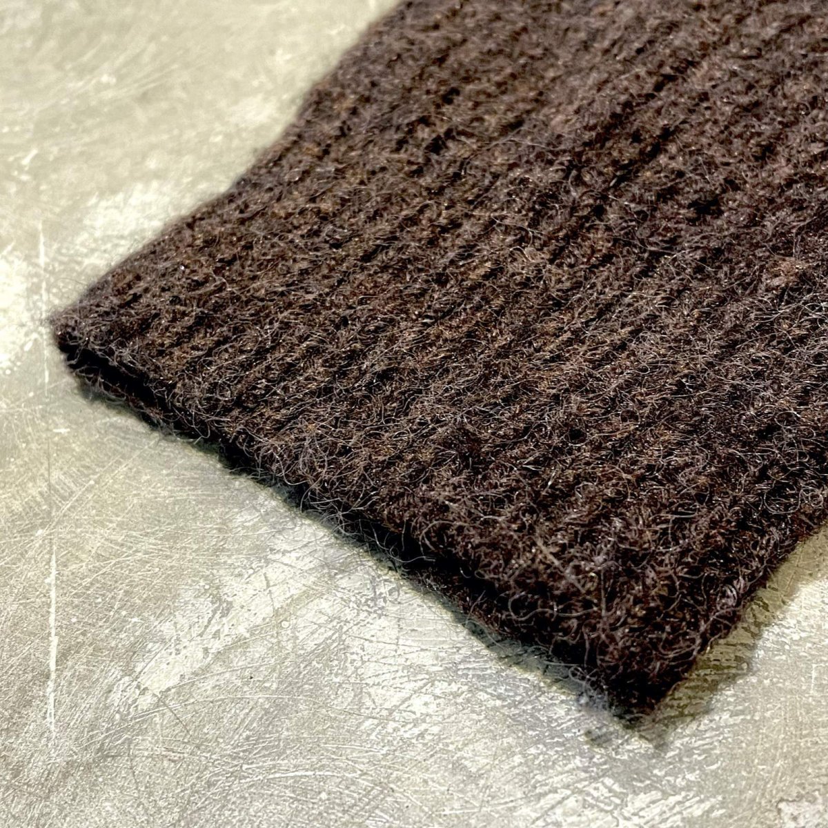 画像7: DARK BROWN COLOR KNIT CARDIGAN / Mens XL (7)