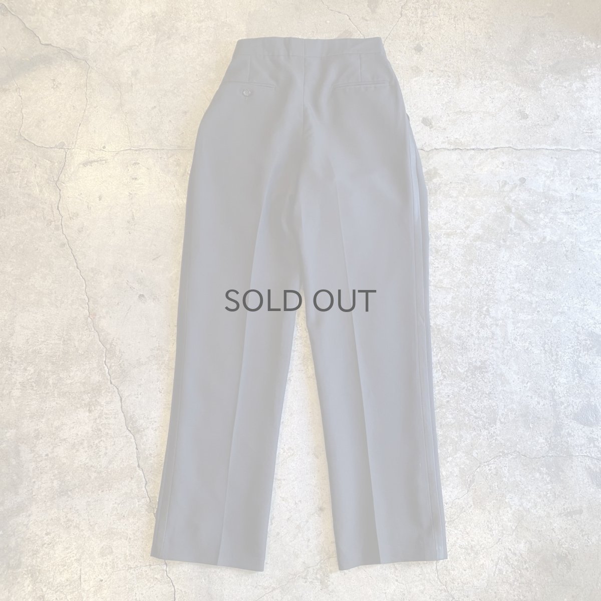 画像2: BLACK COLOR SIDE LINE DESIGN WAIST ADJUSTMENT PANTS / W27~W33 (2)