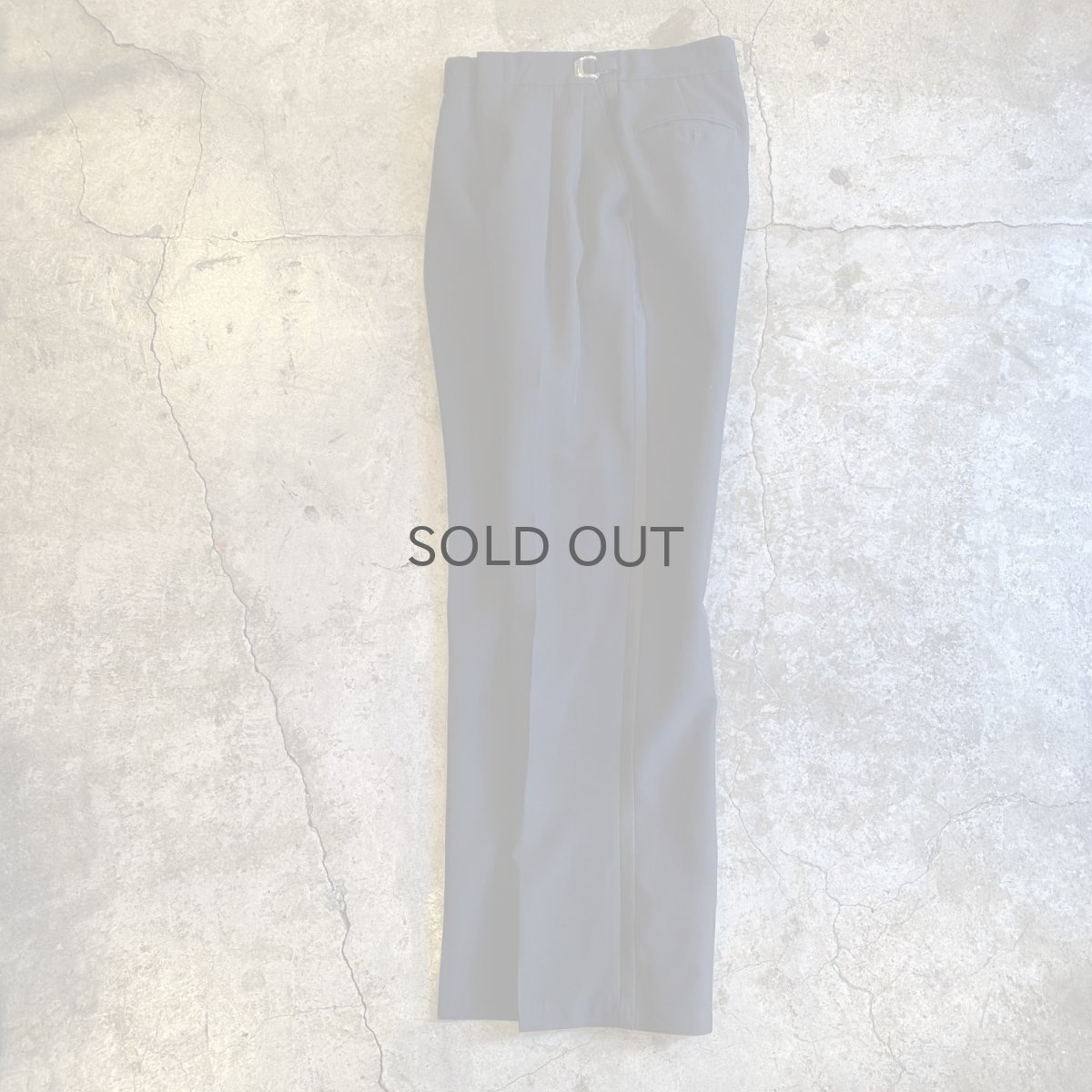 画像9: BLACK COLOR SIDE LINE DESIGN WAIST ADJUSTMENT PANTS / W27~W33 (9)