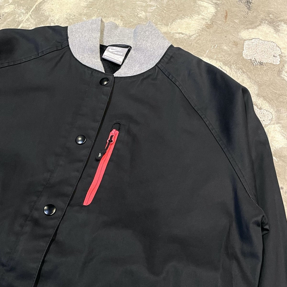 画像4: 【NIKE】RIB COLOR SWITCHED SLEEVE LOGO JACKET / Mens XL (4)