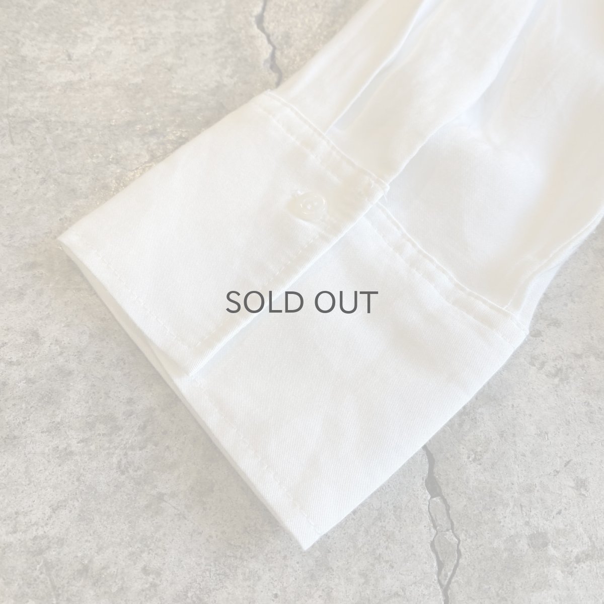 画像11: NO COLLAR PLEATS DRESS DESIGN L/S SHIRT / Ladies L (11)