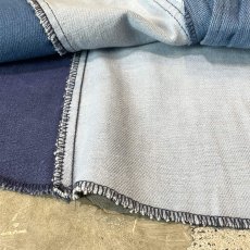 画像8: 70's PATCHWORK DENIM PATTERN L/S SHIRT / Mens M (8)