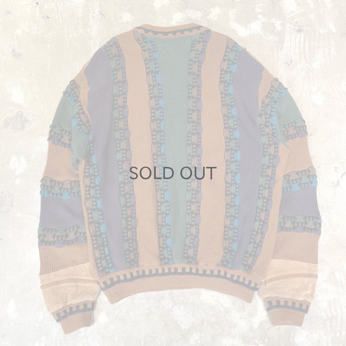 画像2: REAL LEATHER × KNIT SWITCHED SWEATER / Mens XXL (2)