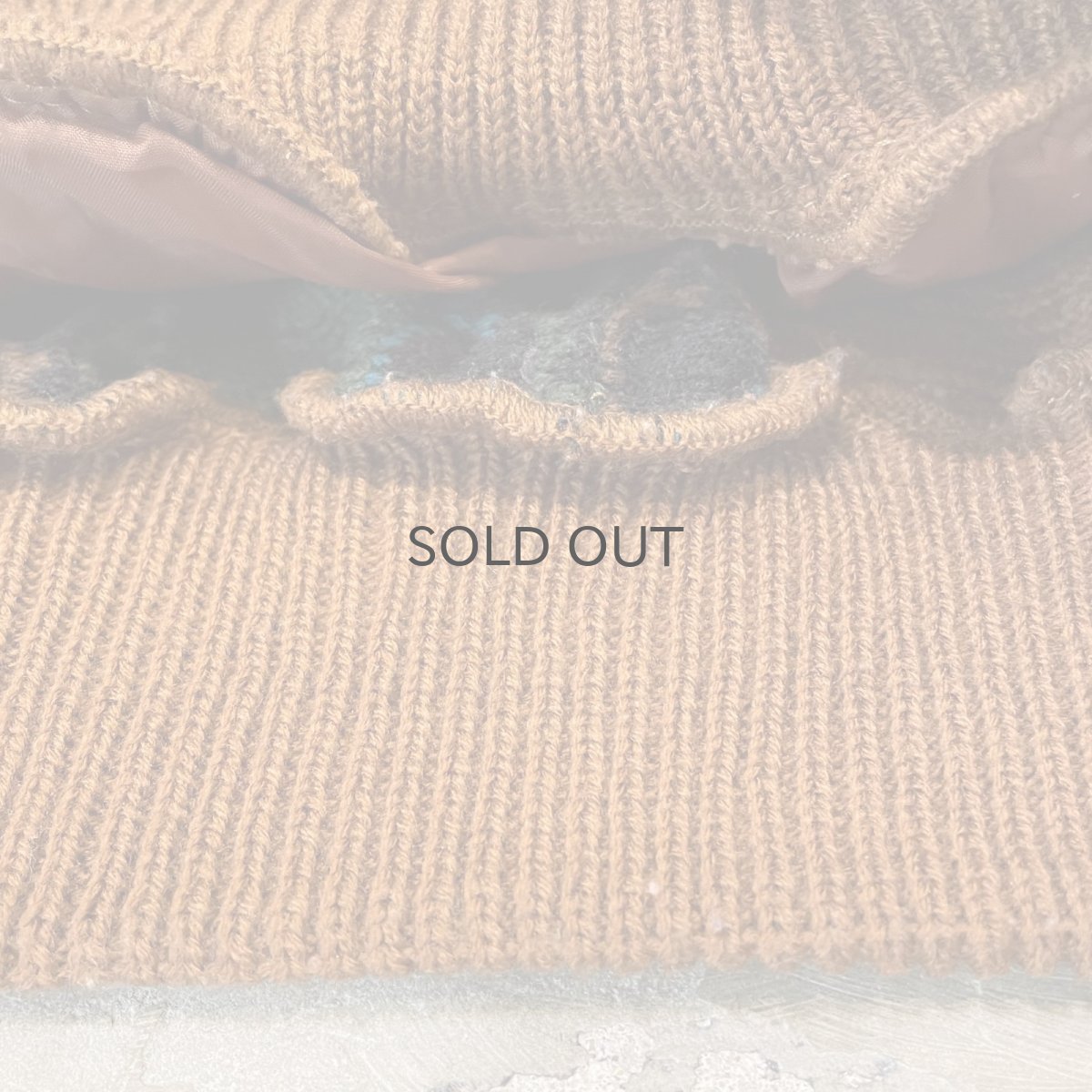 画像8: REAL LEATHER × KNIT SWITCHED SWEATER / Mens XXL (8)